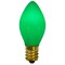 Northlight C7 Opaque Christmas Replacement Bulbs - Green - 4ct